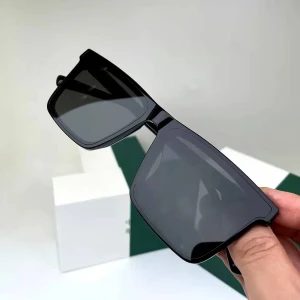 Original Double Poly New Trendy Look Very Stylish Black Sunglass for Men
